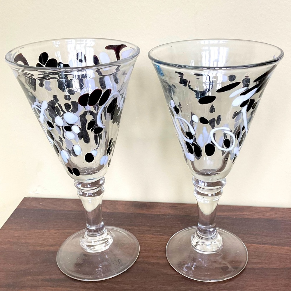 Pair of Wine Goblets by Global Amici